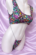 Neon Leopard Print Crop Top Slingshot