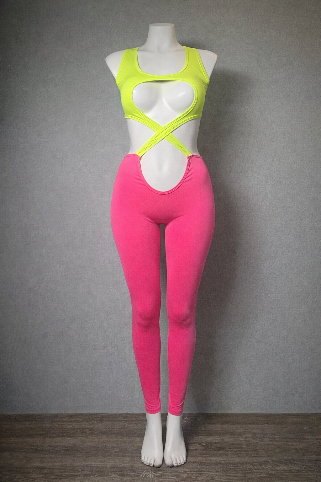 Neon Criss-cross Jumpsuit